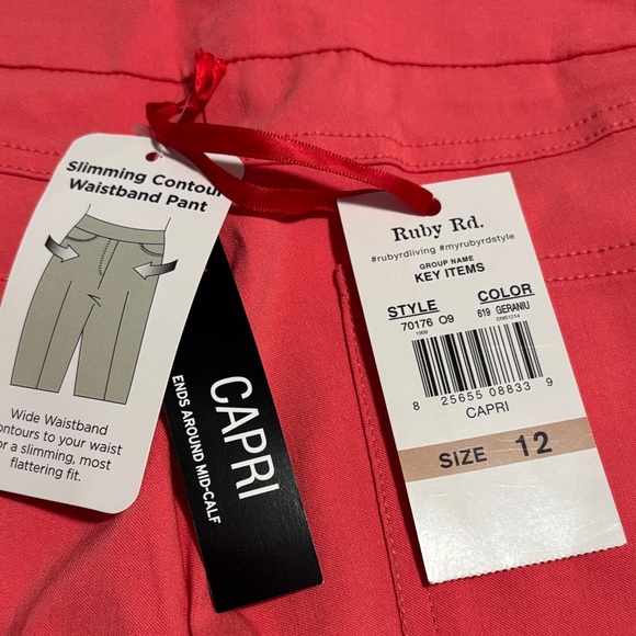 Ruby Rd. Pink Ankle Pants - Picture 4 of 4